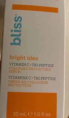 bright idea vitamine C+ tri-pepride sérum au collagène protecteur