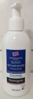 Sofort einziehende Handcreme