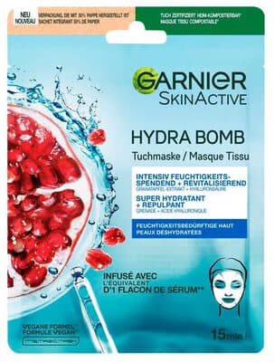 Garnier Skinactive hydra bomb granaatappel mask