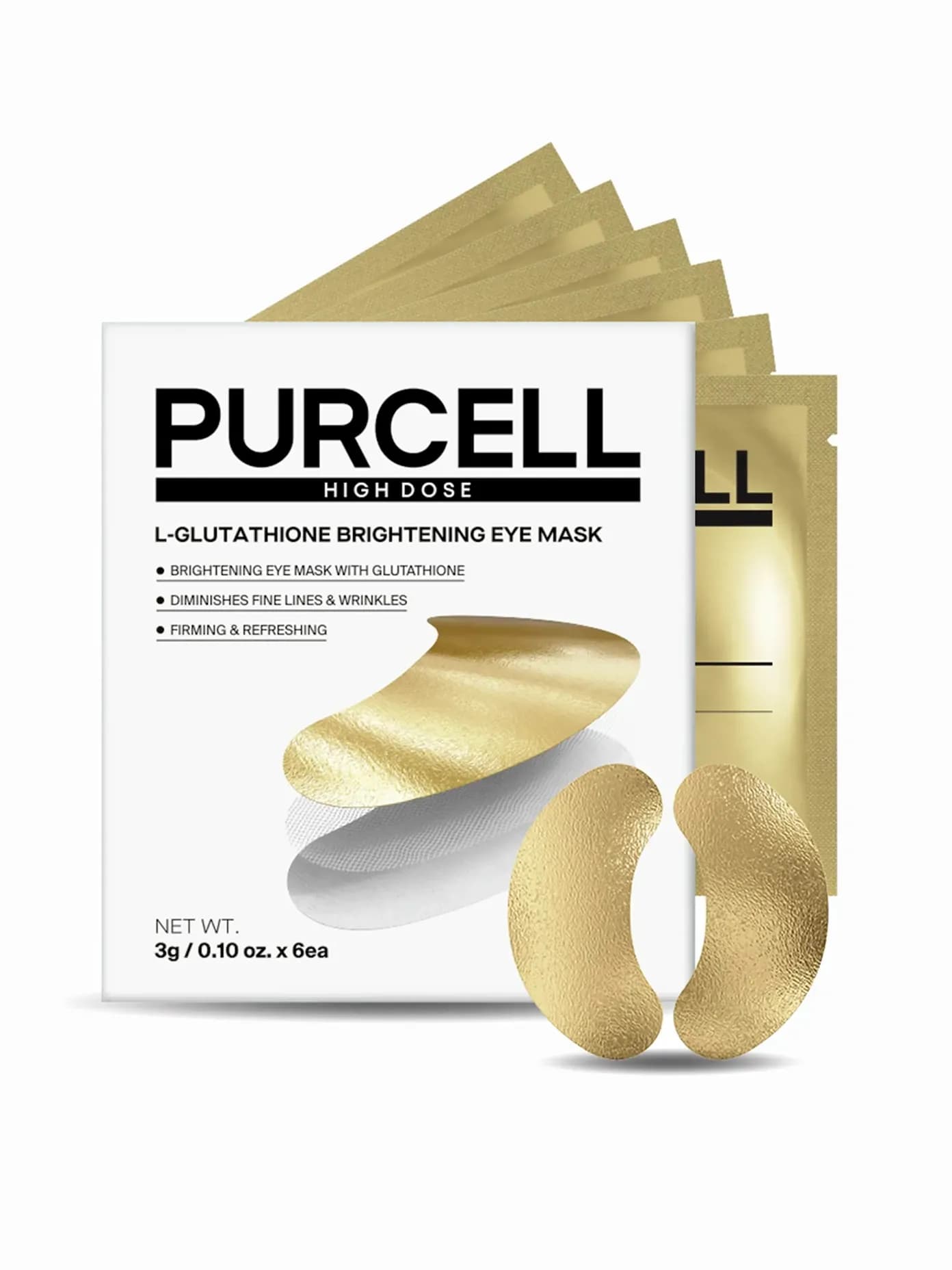 Pixcell BIOM™ L-Glutathione Brightening Eye Mask (6 pairs)