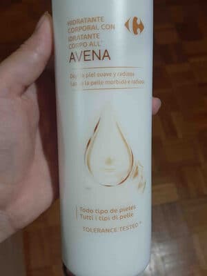 hidratante corporal con avena